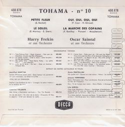 [Pochette de Petite fleur - N 10 (TOHAMA) - verso]