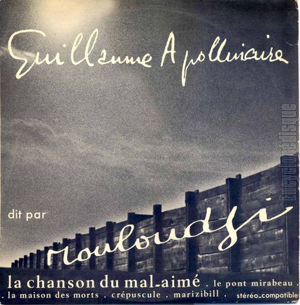 [Pochette de Guillaume Apollinaire dit par Mouloudji (MOULOUDJI)]