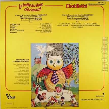 [Pochette de Vol. 2 : La belle au bois dormant / Le chat bott (IL TAIT UNE FOIS) - verso]