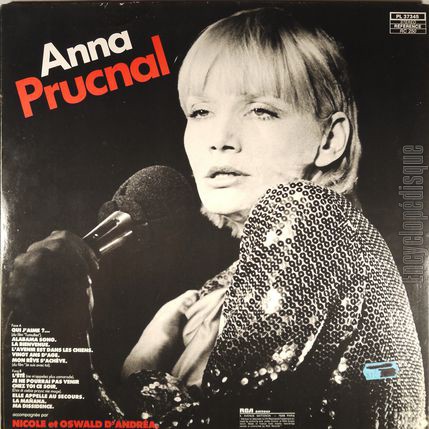 [Pochette de Thtre de la Ville - Enregistrement public (Anna PRUCNAL) - verso]