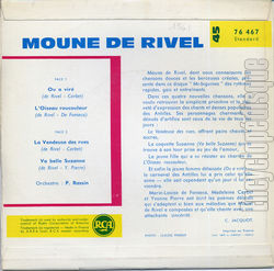 [Pochette de 4 biguines (Moune de RIVEL) - verso]