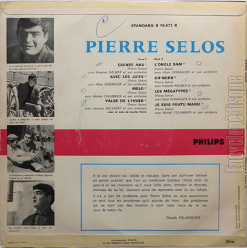 [Pochette de Quinze ans, Mlo, Ch’nord… (Pierre SELOS) - verso]