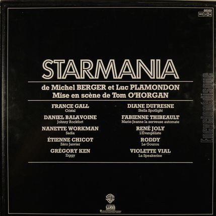 [Pochette de Starmania (THTRE / SPECTACLE) - verso]