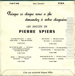 [Pochette de L’anneau d’or (Pierre SPIERS) - verso]