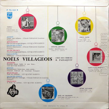 [Pochette de Nols villageois (Les 4 BARBUS et la CHORALE FDRALE DU SCOUTISME FRANAIS) - verso]