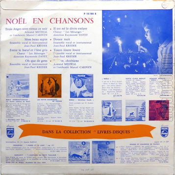 [Pochette de Nol en chansons (COMPILATION) - verso]