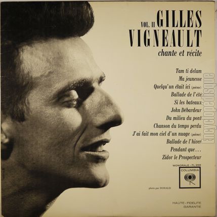 [Pochette de Gilles Vigneault chante et rcite - Vol. II - (Gilles VIGNEAULT)]