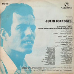 [Pochette de Gwendolyne (Julio IGLESIAS) - verso]