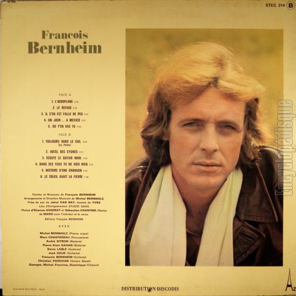 [Pochette de L’aroplane (Franois BERNHEIM) - verso]