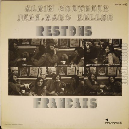 [Pochette de Restons franais (COUVREUR et Jean-Marc KELLER,[Alain]) - verso]