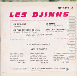 [Pochette de Les souliers (Les DJINNS) - verso]