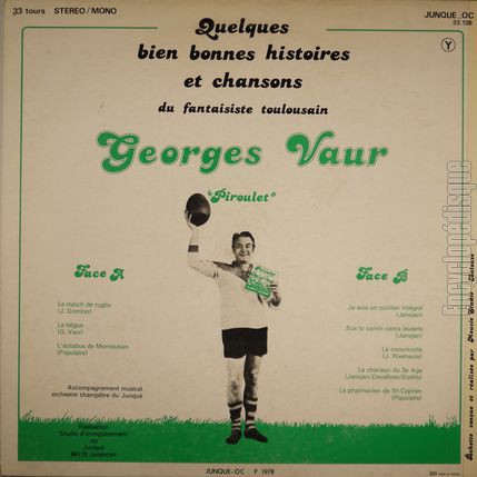 [Pochette de Le match de rugby (PIROULET (Georges Vaur)) - verso]