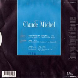 [Pochette de Elle danse la seorita (Claude MICHEL) - verso]