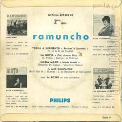 [Pochette de Torna a Surriento (RAMUNCHO) - verso]