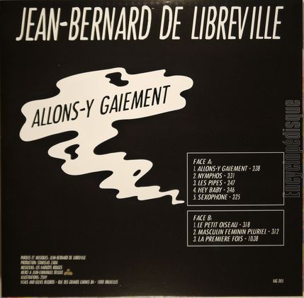 [Pochette de Allons-y gaiement (Jean Bernard de LIBREVILLE) - verso]