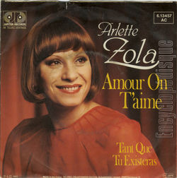 [Pochette de Amour, on t’aime (Arlette ZOLA) - verso]