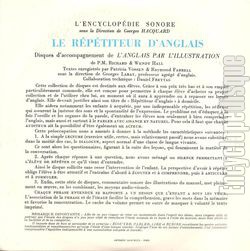 [Pochette de Le rptiteur d’anglais (DOCUMENT) - verso]