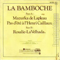 [Pochette de Pas d’t  l’Henri Caillaux (La BAMBOCHE) - verso]