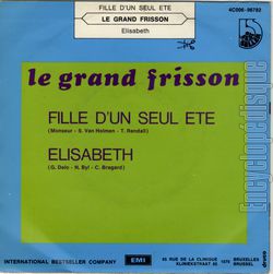 [Pochette de Fille d’un seul t (LE GRAND FRISSON) - verso]