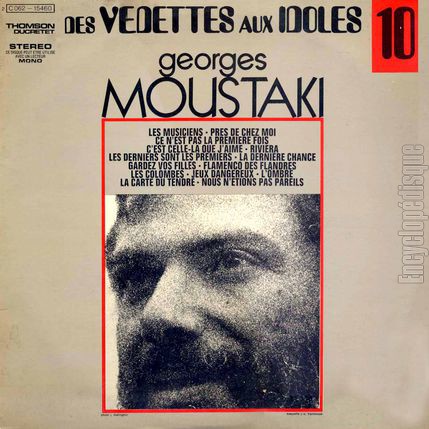 [Pochette de Des vedettes aux idoles - 10 (Georges MOUSTAKI)]