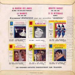 [Pochette de Brigitte Bardot (Raymond BOISSERIE) - verso]