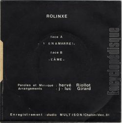 [Pochette de Y’en a marre ! (ROLINXE) - verso]