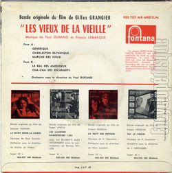 [Pochette de Les vieux de la vieille (B.O.F.  Films ) - verso]