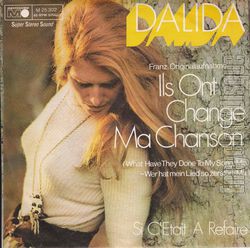 [Pochette de Ils ont chang ma chanson / Si c’tait  refaire (DALIDA) - verso]