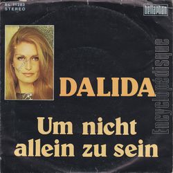 [Pochette de Worte nur Worte / Um nicht allein zu sein (DALIDA)]