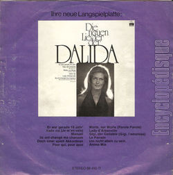 [Pochette de J’attendrai / L’amour  la une (DALIDA) - verso]