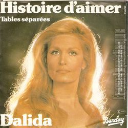 [Pochette de Histoire d’aimer / Tables spares (DALIDA)]