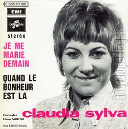 [Pochette de Je me marie demain / Quand le bonheur est l (Claudia SYLVA) - verso]