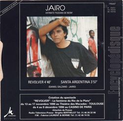 [Pochette de Santa Argentina (JAIRO) - verso]