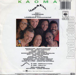 [Pochette de Lambada (KAOMA) - verso]