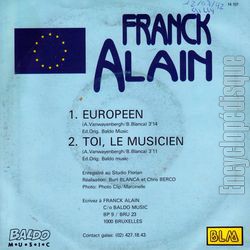 [Pochette de Europen (Franck ALAIN) - verso]