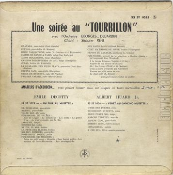 [Pochette de Une soire au Tourbillon (Simone RAL) - verso]