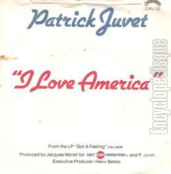 [Pochette de I love America (Patrick JUVET) - verso]