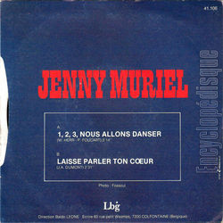 [Pochette de 1, 2, 3, nous allons danser (Jenny MURIEL) - verso]