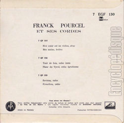 [Pochette de Mon cœur est un violon (Franck POURCEL) - verso]