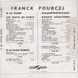 [Pochette de Limelight (Franck POURCEL) - verso]