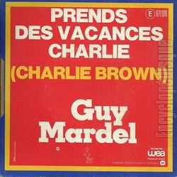 [Pochette de Prends des vacances Charlie (Guy MARDEL) - verso]