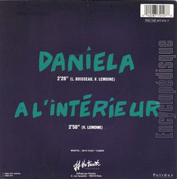 [Pochette de Daniela (ELMER FOOD BEAT) - verso]