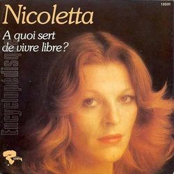 [Pochette de  quoi sert de vivre libre ? (NICOLETTA)]