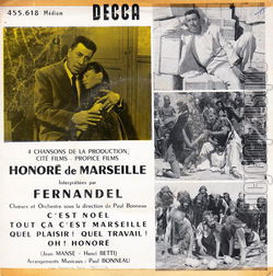 [Pochette de Honor de Marseille (FERNANDEL) - verso]