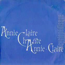 [Pochette de Annie-Claire chante Annie Claire (Annie-Claire CLAUZET)]