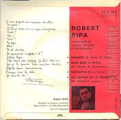 [Pochette de Mmre (Robert RIPA) - verso]