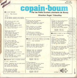 [Pochette de Copain boum (Les PETITS COLIERS CHANTANTS DE BONDY) - verso]