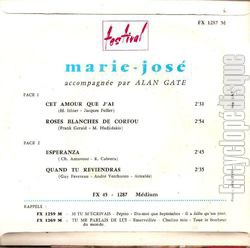 [Pochette de Roses blanches de Corfou (MARIE-JOS) - verso]