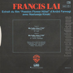 [Pochette de My baby blue (Francis LAI) - verso]