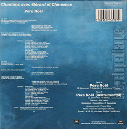 [Pochette de Pre Nol (Grard LENORMAN et CLMENCE) - verso]